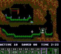 Lemmings, capture d'écran